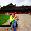 Motorest Koliba �ty�i kameny moc kr�sn� zastaven� po dlouh� cest�.